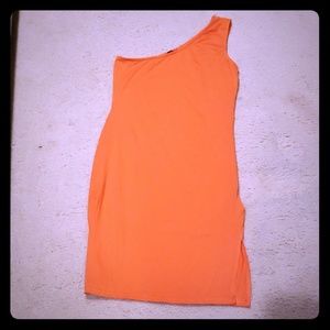 Shein neon orange dress